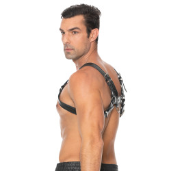Ouch! Harness Harnais Chest Bulldog Noir
